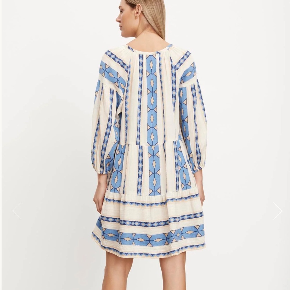 Velvet Kelly Embroidered Mini Dress NWT - Picture 3 of 12